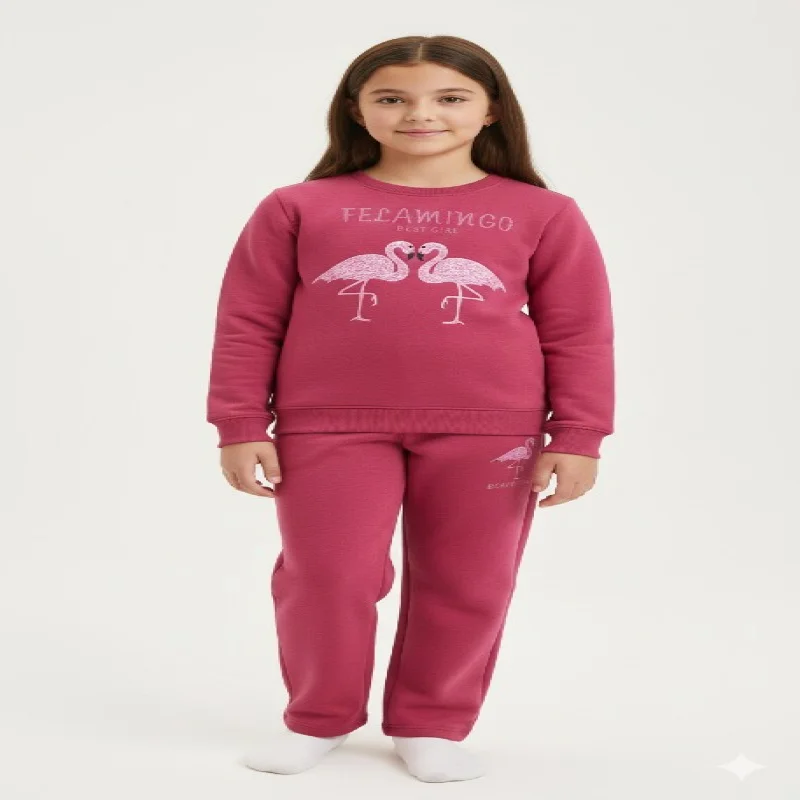 GIRLS Catfish  SET WARM FLEECE SET FOR WINTER WEAR