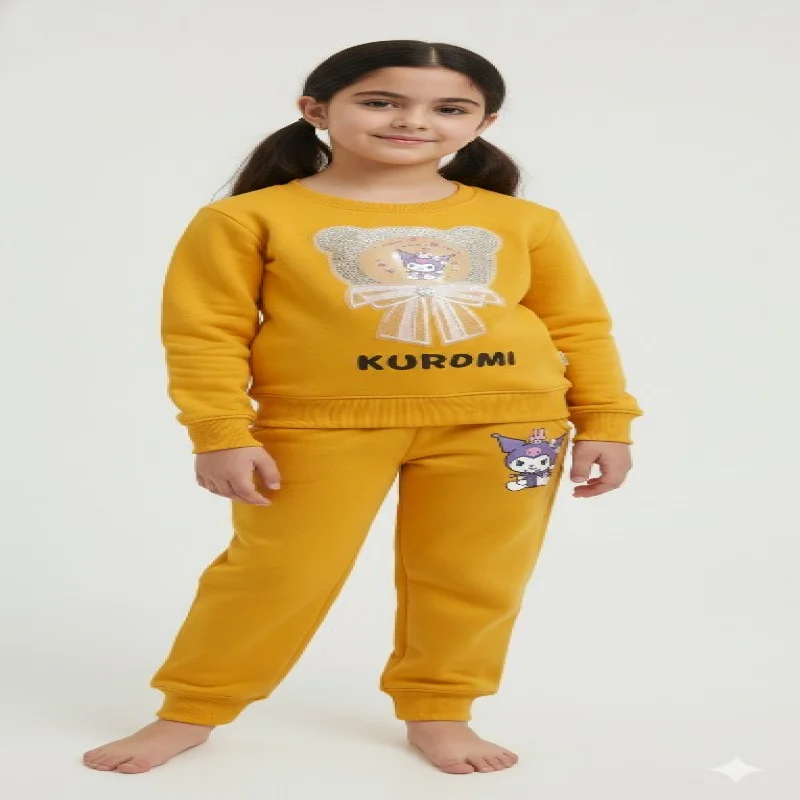 Girls catfish 2 pc set warm fleece for winter wear