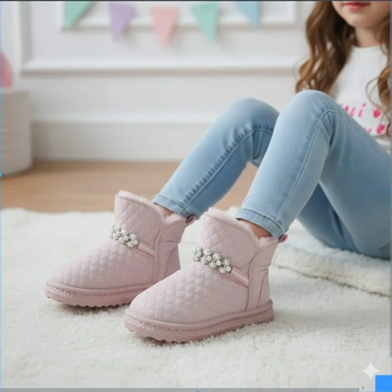 GIRLS SHOES PEARL PRINCESS / INSIDE FUR  WINTER