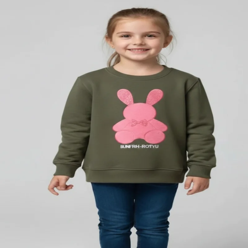 Girls Sweatshirt  warm  Fleece  For Winter wear