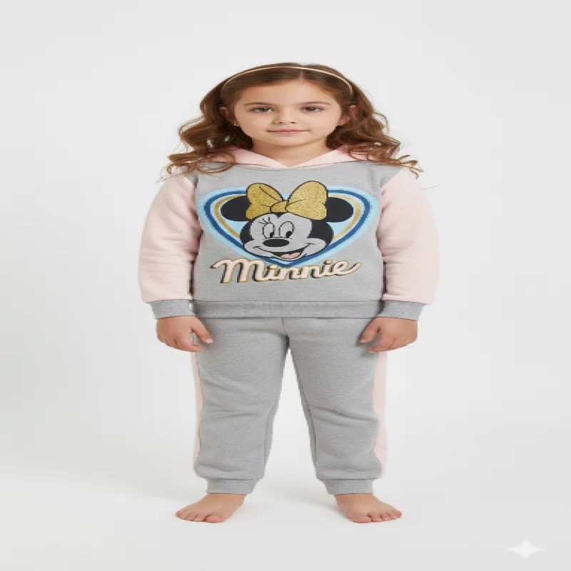 Minnie kids Girls set Light Fleece For Autumn wear 