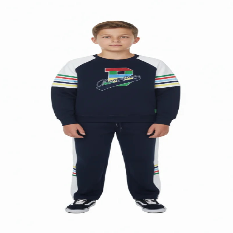 United colors of benetton boys set inside fleece for winter wear 