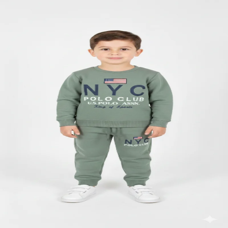 U S POLO ASSN set boys Terry cotton set for Autumn wear 