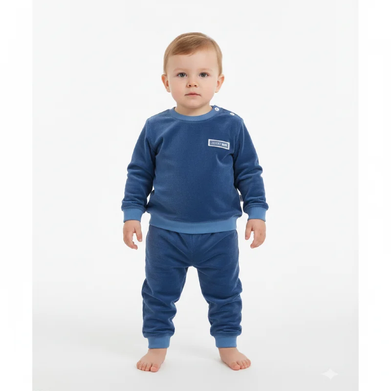 Justme imported baby clothing set smooth cozy fleece for winter wear 