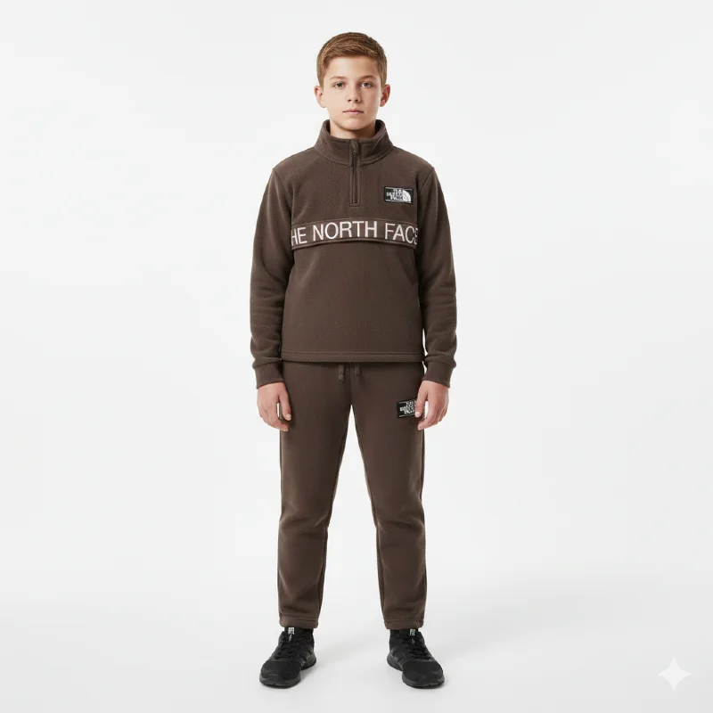 THE NORTH  FACE boys set fleece inside for winter wear 