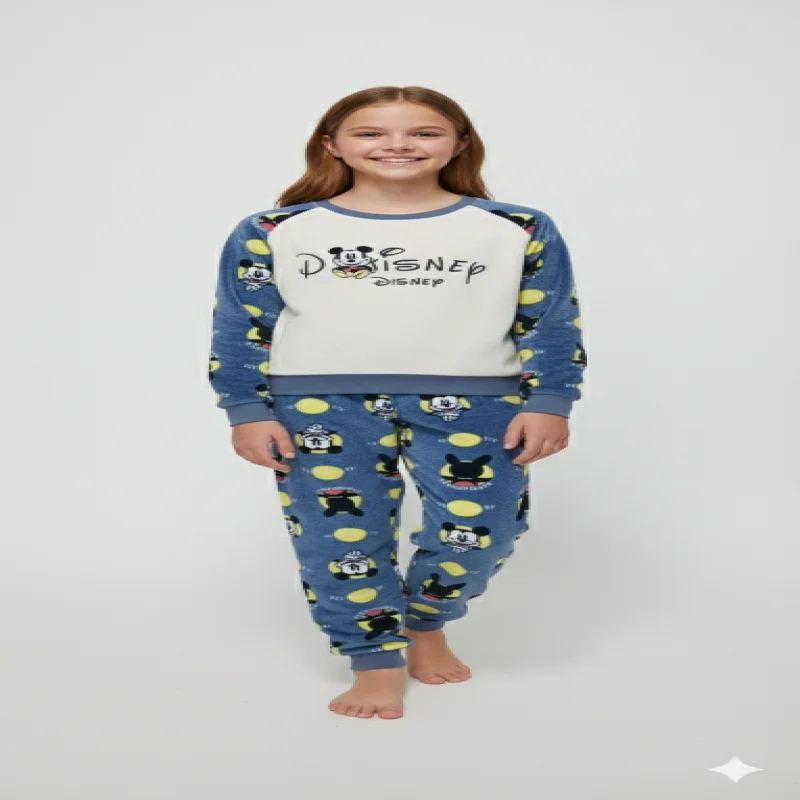 DISNEP night suit's having fur for winter wear