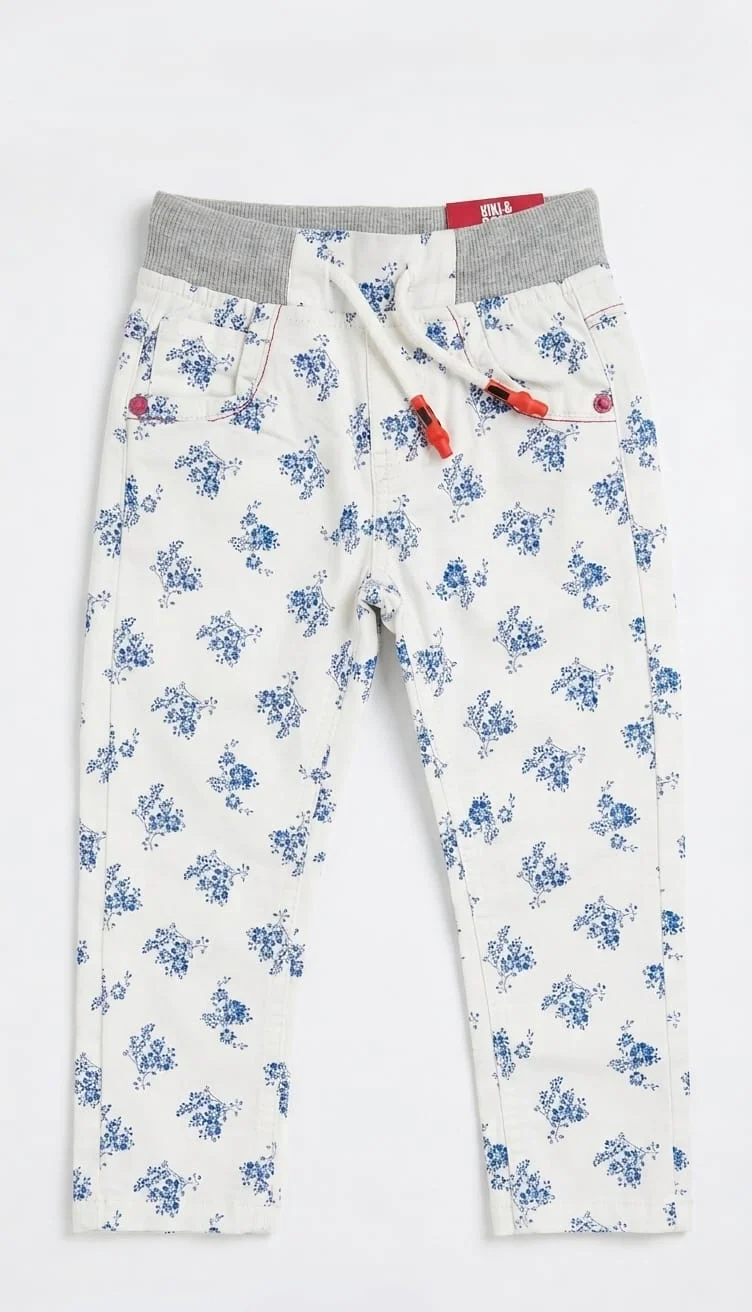 KIKI & KOKO PRINTED GIRLS PANT FOR SUMMER WEAR