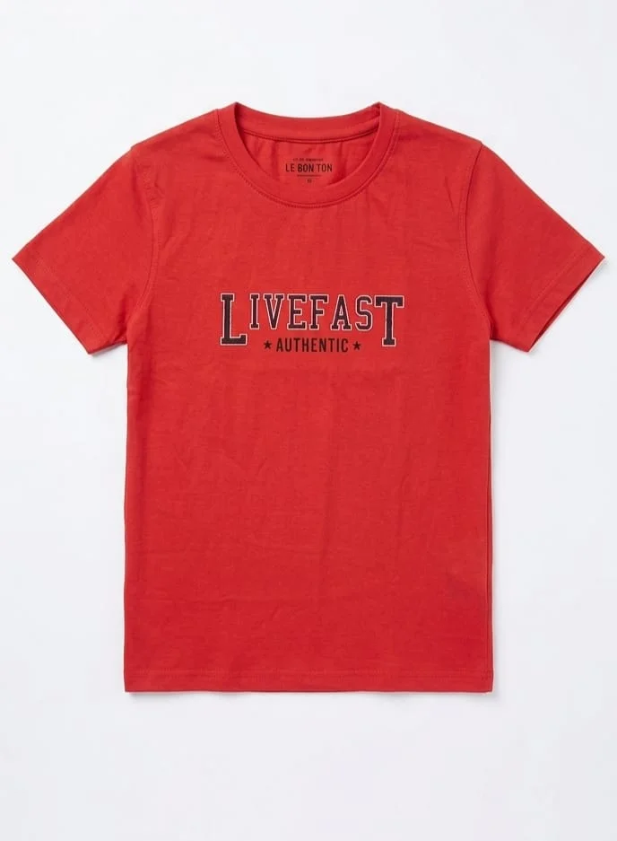 LE BON TON RED BOYS T-SHIRTS FOR SUMMER WEAR