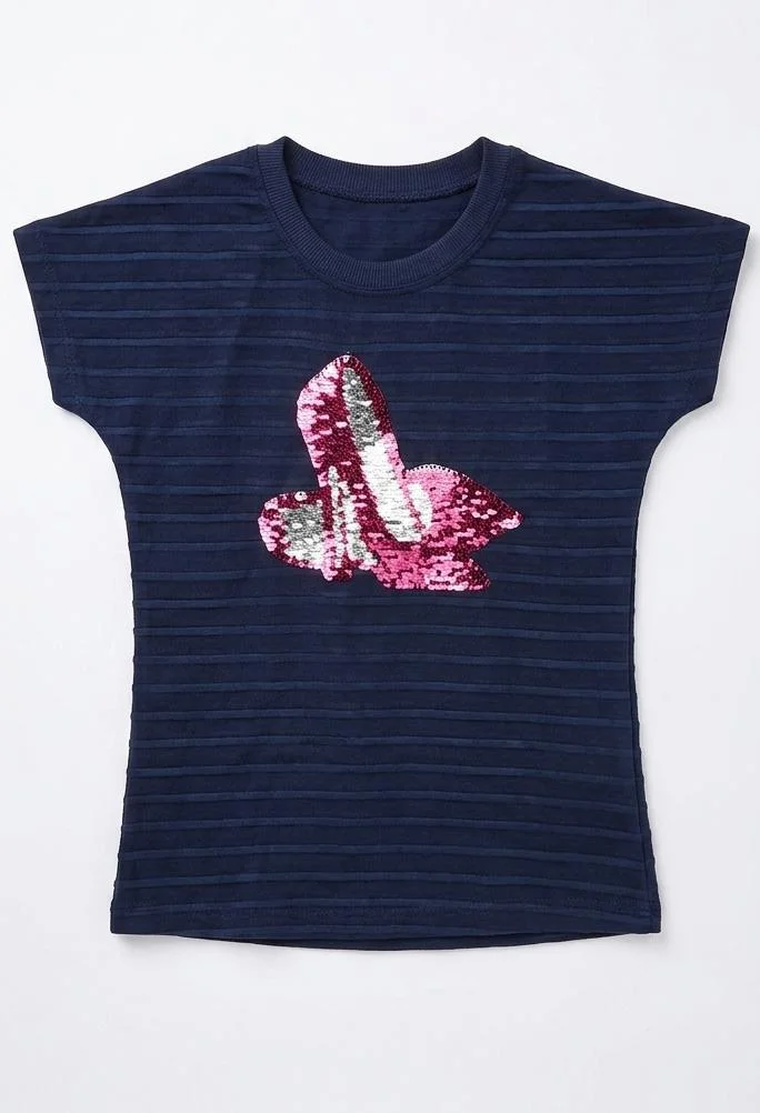 BLOOMING BUDS GIRLS ROUND SHORT SLEEVE FOR SUMMER WEAR