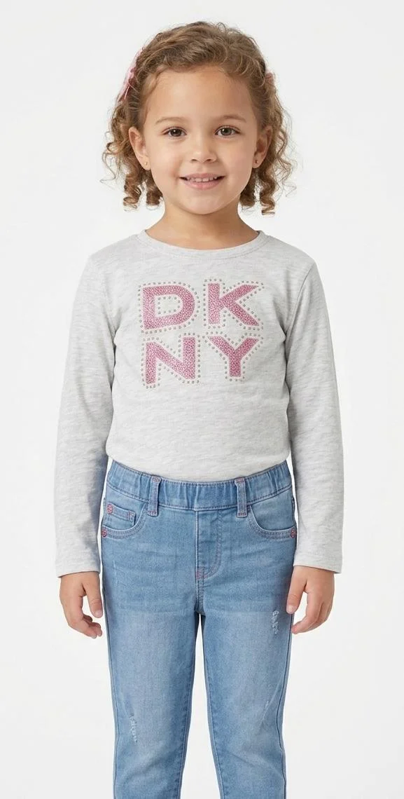 DKNY GIRLS FULL SLEEVES T-SHIRT FOR SUMMER WEAR