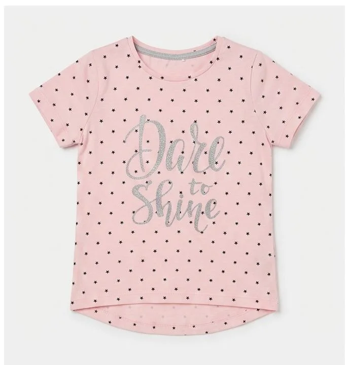 BARKIDO KIDS/GIRLS PINK T-SHIRT FOR SUMMER WEAR