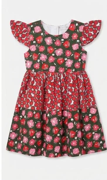 KIDLEY BOO GIRLS COTTON PRINTED FROCK FOR SUMMER WEAR