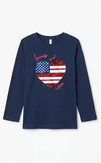 COCCODRILLO GIRLS LONG SLEEVE GRAPHIC T-SHIRT FOR SUMMER WEAR