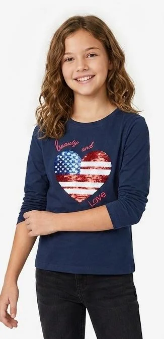 COCCODRILLO GIRLS LONG SLEEVE GRAPHIC T-SHIRT FOR SUMMER WEAR