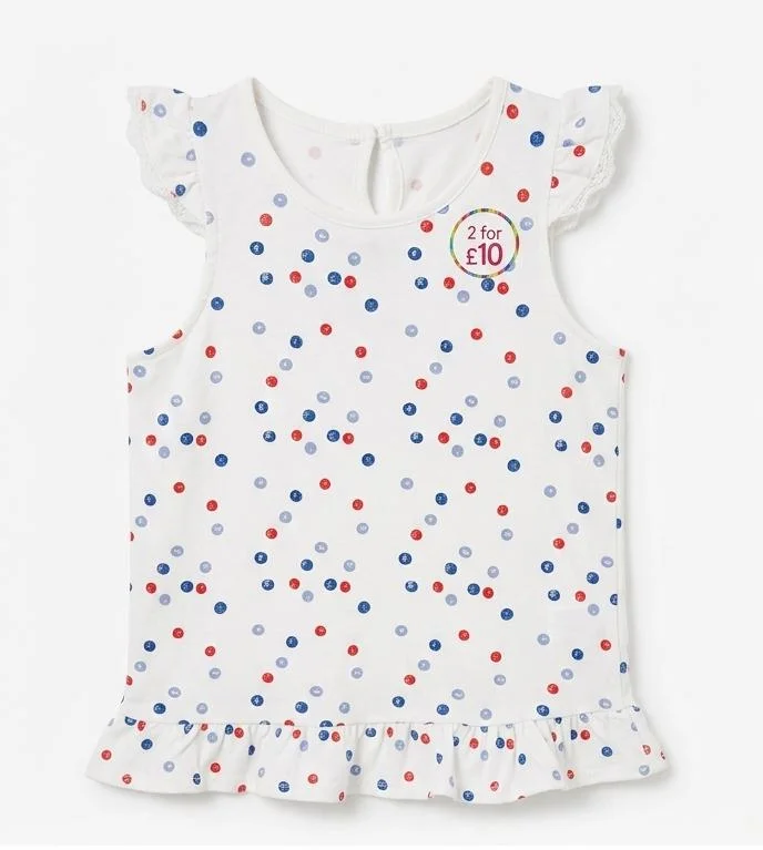 MOTHER CARE KIDS SLEEVELESS T-SHIRTS FOR SUMMER WEAR