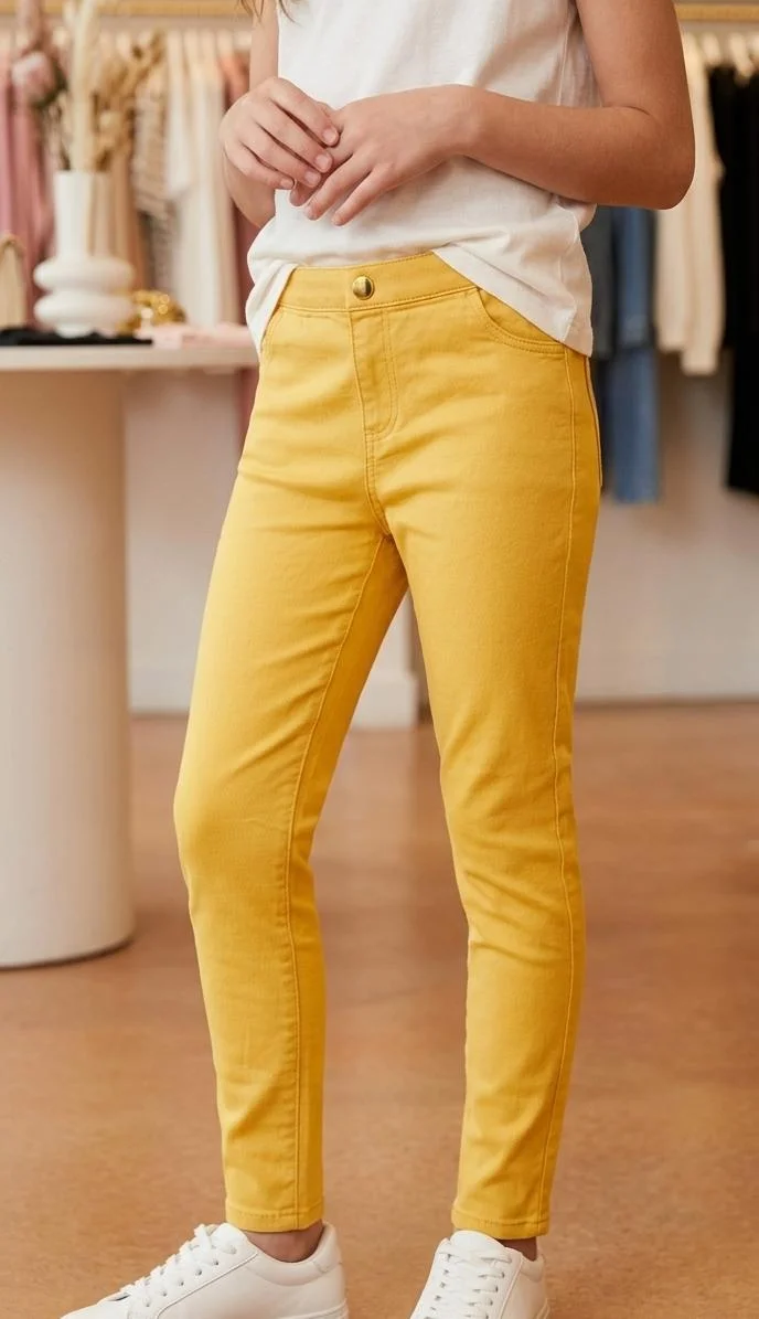 CATFISH GIRLS SLIM FIT COTTON TROUSERS FOR SUMMER WEAR