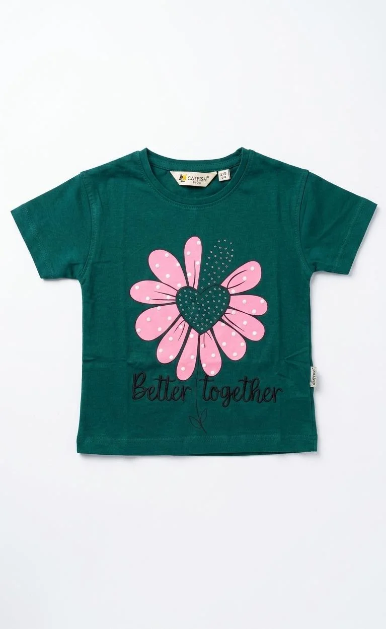 CATFISH KIDS GIRLS  T-SHIRTS FOR SUMMER WEAR