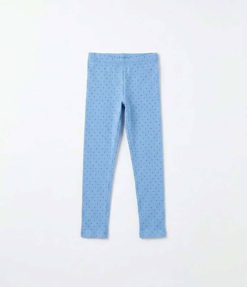 OVS GIRLS DOTTED LEGGINGS WITH WAISTBAND FOR SUMMER WEAR