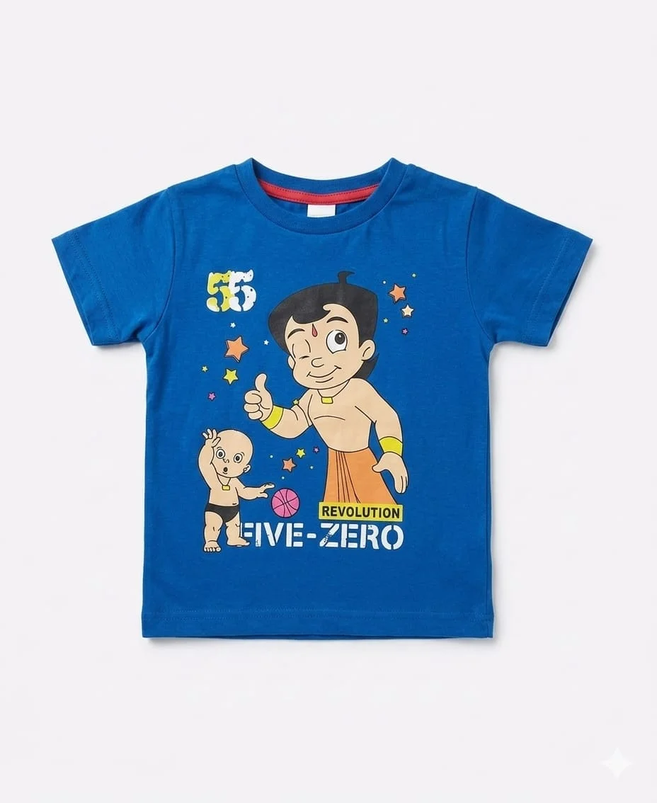 LUKE & LILLY BOYS BHEEM PRINTED T -SHIRT FOR SUMMER WEAR