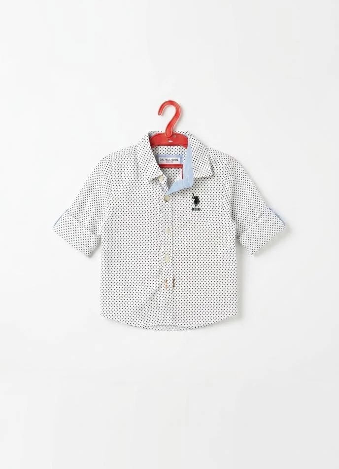 U.S.POLO ASSN. CASUAL DOTTED SHIRT FOR SUMMER WEAR
