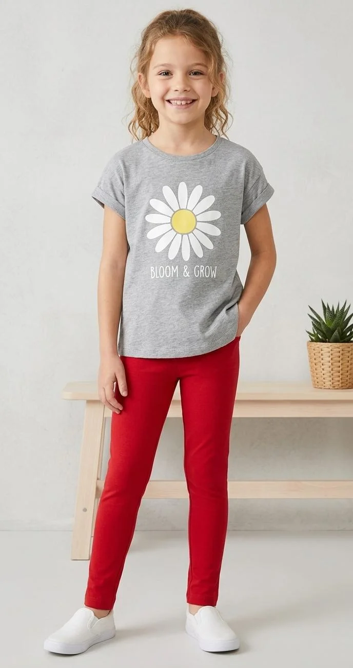 JAKARCH GIRLS FIT COTTON LEGGINGS FOR SUMMER WEAR