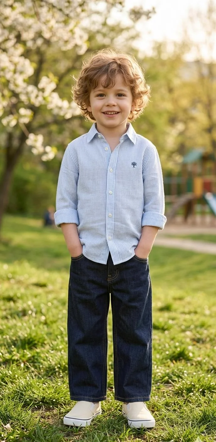 H&M BOYS STRAIGHT LEG FIT JEANS FOR SUMMER WEAR
