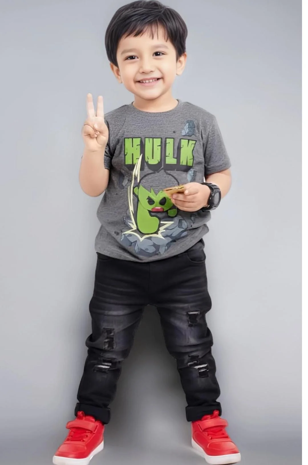 DISNEP BOYS HULK T-SHIRT FOR SUMMER WEAR