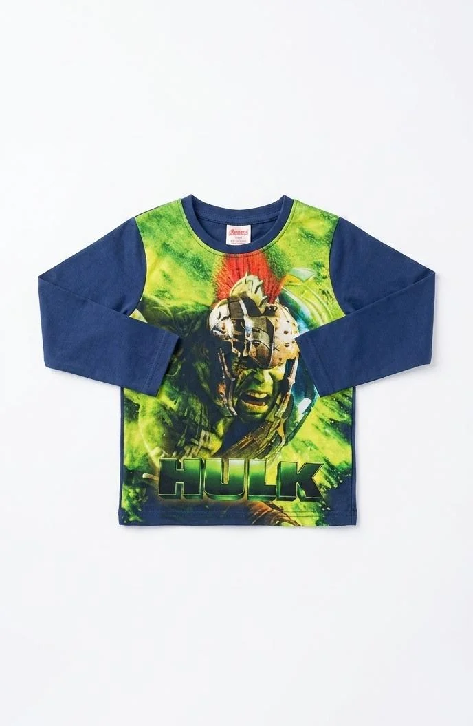 AVANGERS BOYS LONG SLEEVED GRAPHIC PRINT T-SHIRT FOR SUMMER WEAR