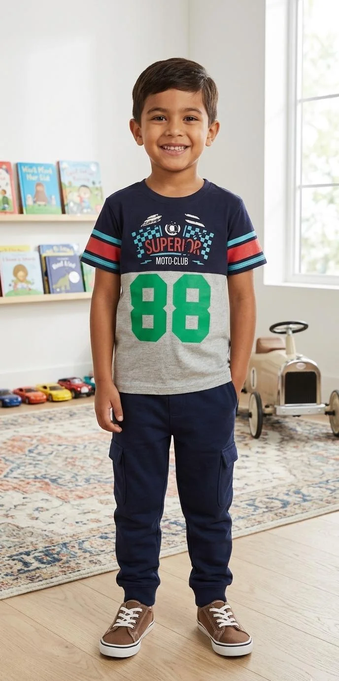 TIGER TRAIL BOYS PRINTED T-SHIRTS FOR SUMMER WEAR