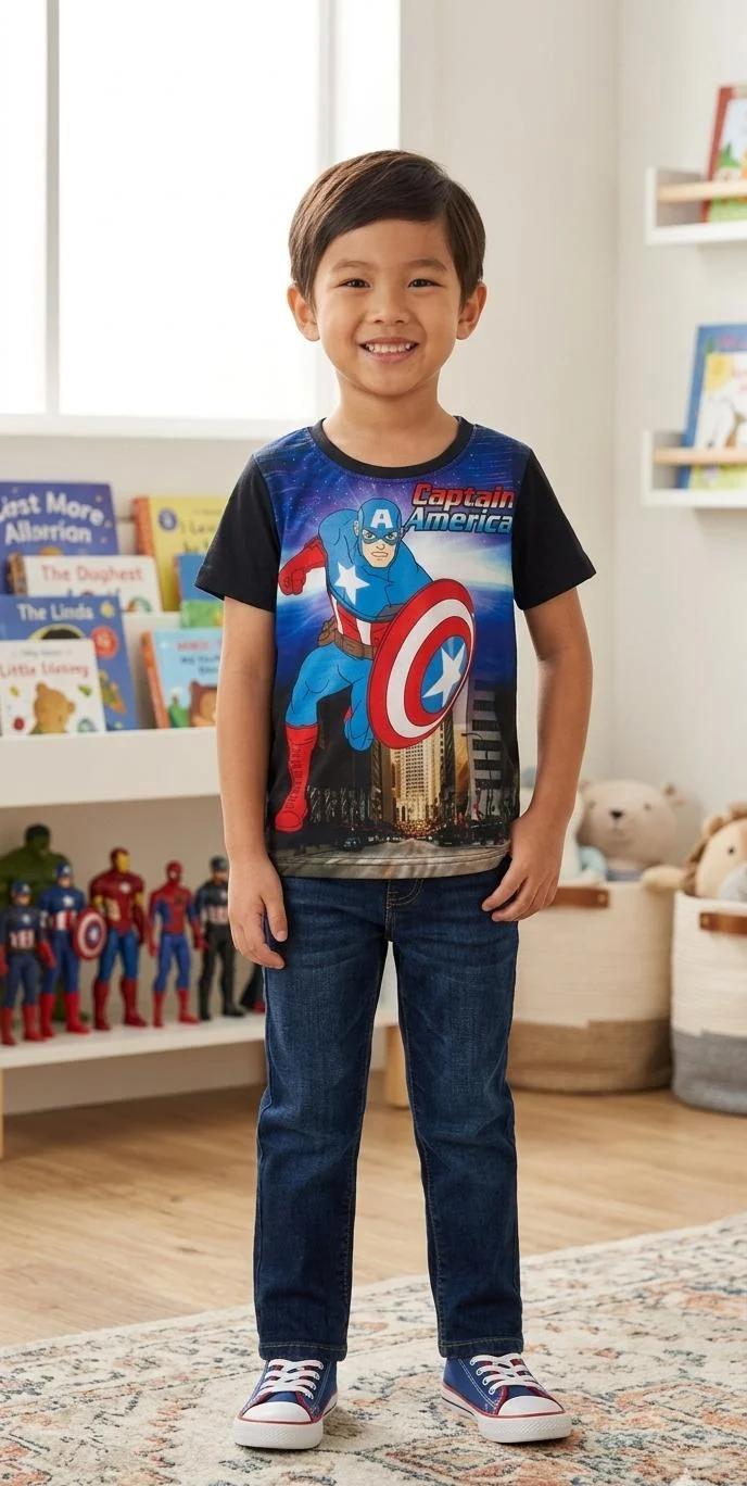 MARVEL AVANGERS BOYS PRINTED T-SHIRT FOR SUMMER WEAR